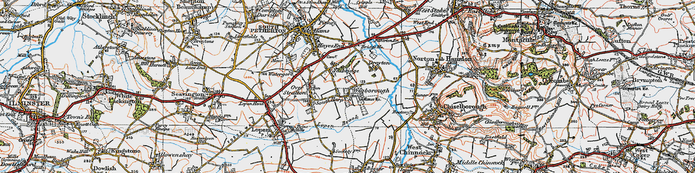 Old map of Wigborough in 1919