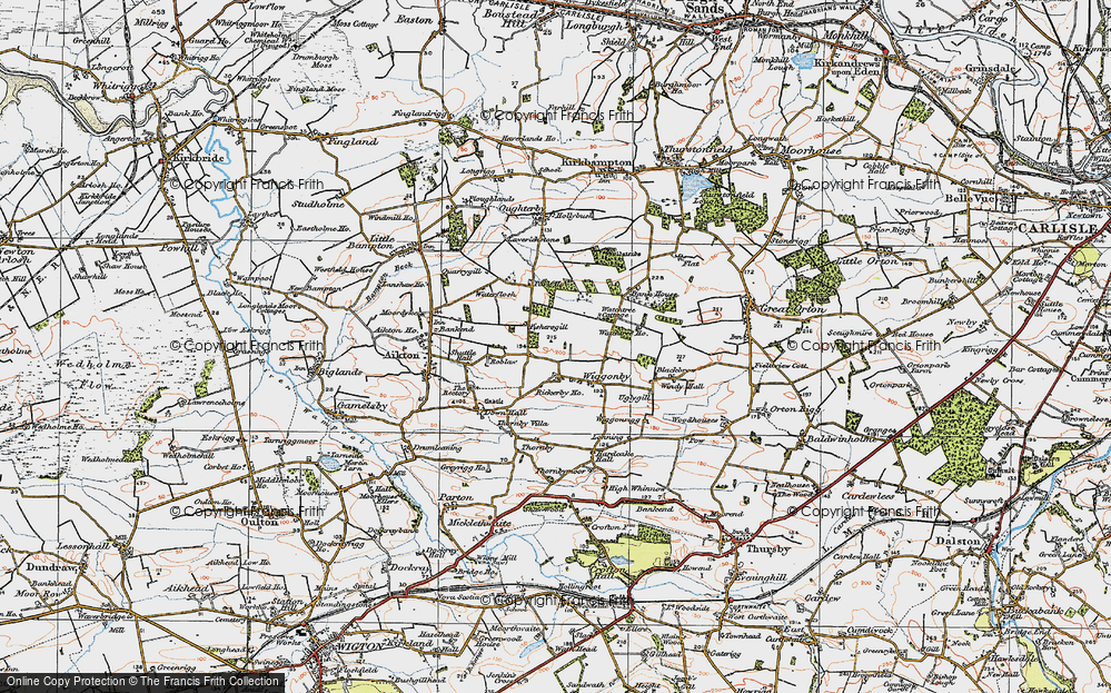 Old Map of Wiggonby, 1925 in 1925