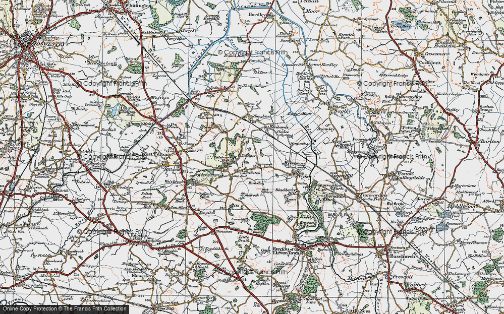Old Map of Wigmarsh, 1921 in 1921