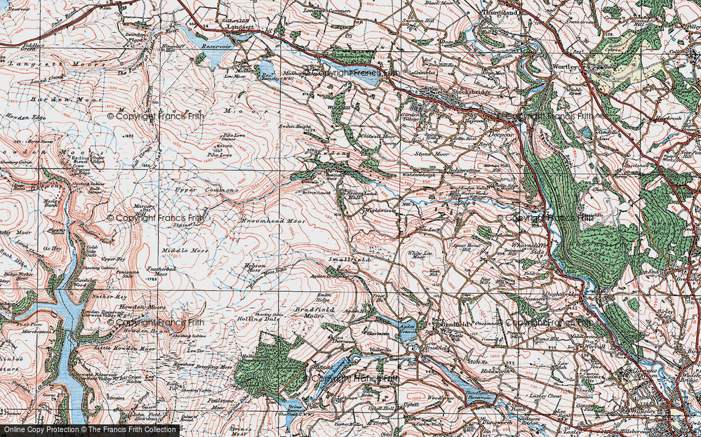 Old Map of Wigtwizzle, 1924 in 1924