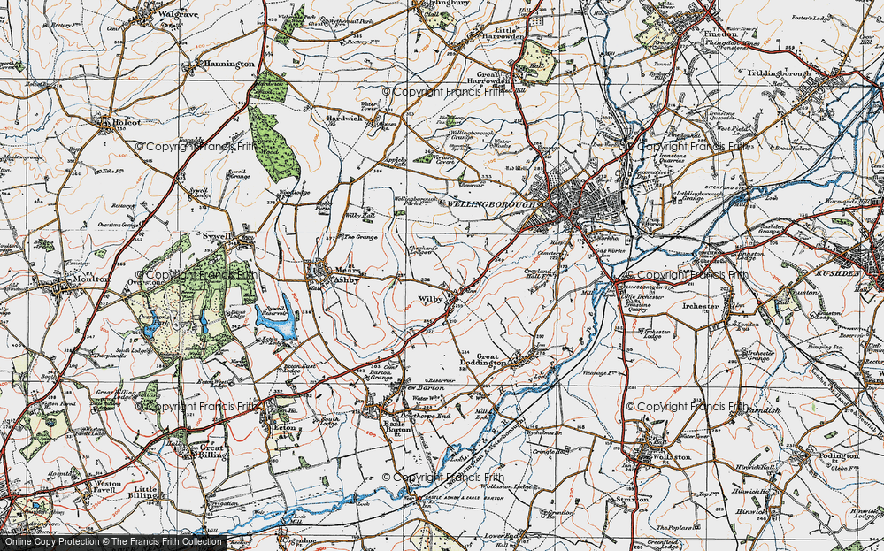 Old Map of Wilby, 1919 in 1919