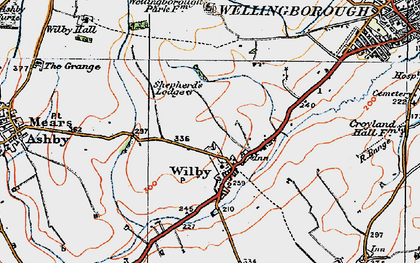Old map of Wilby in 1919