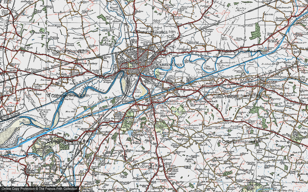 Old Map of Wilderspool, 1923 in 1923