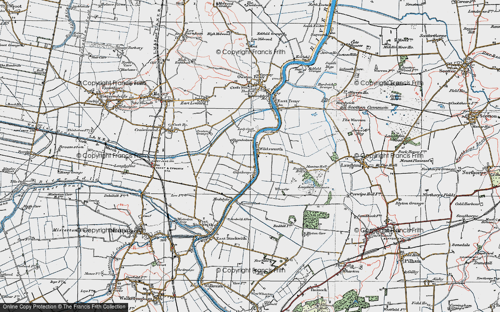 Old Map of Wildsworth, 1923 in 1923