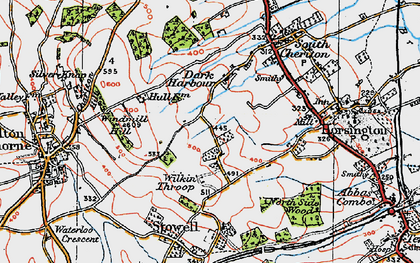Old map of Wilkinthroop in 1919