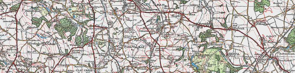 Old map of Williamthorpe in 1923