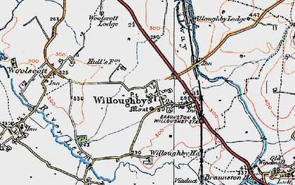 Old map of Willoughby Ho in 1919