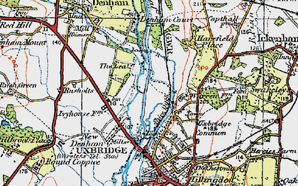 Old map of Willowbank in 1920