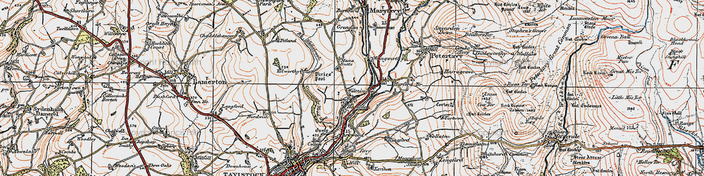 Old map of Wilminstone in 1919
