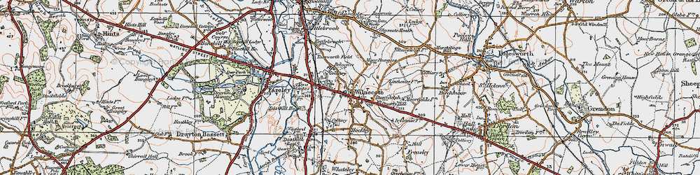 Old map of Wilnecote in 1921