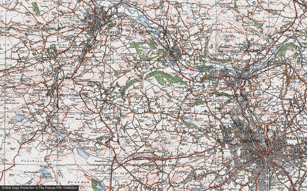Old Map of Wilsden, 1925 in 1925