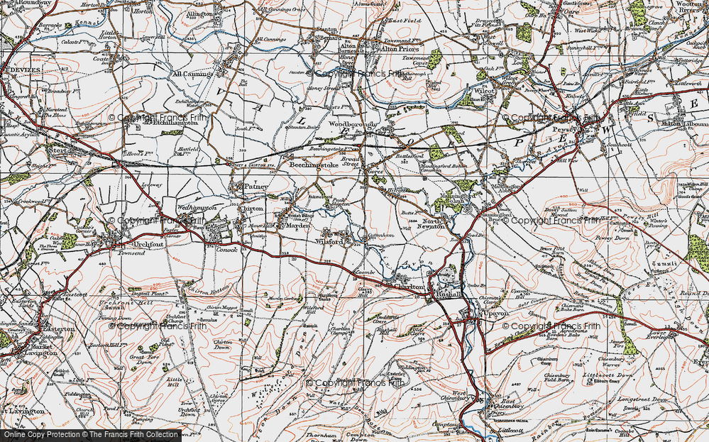 Old Map of Wilsford, 1919 in 1919