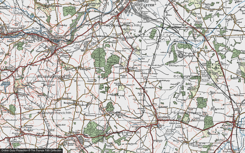Old Map of Wilsic, 1923 in 1923