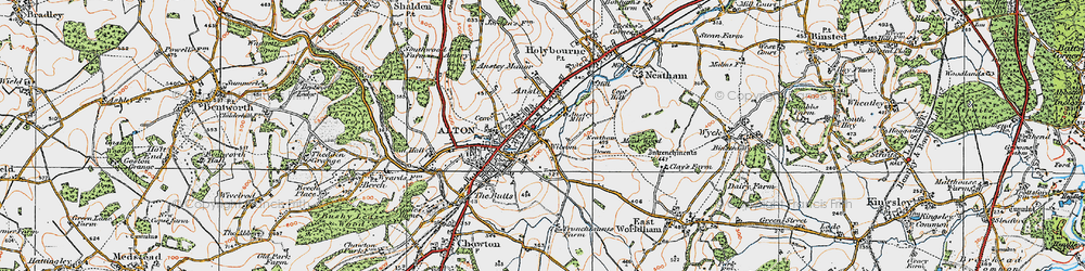 Old map of Wilsom in 1919