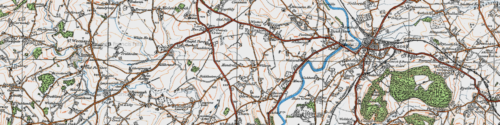 Old map of Wilson in 1919