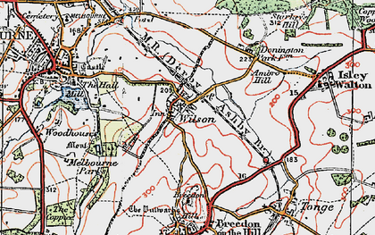 Old map of Wilson in 1921