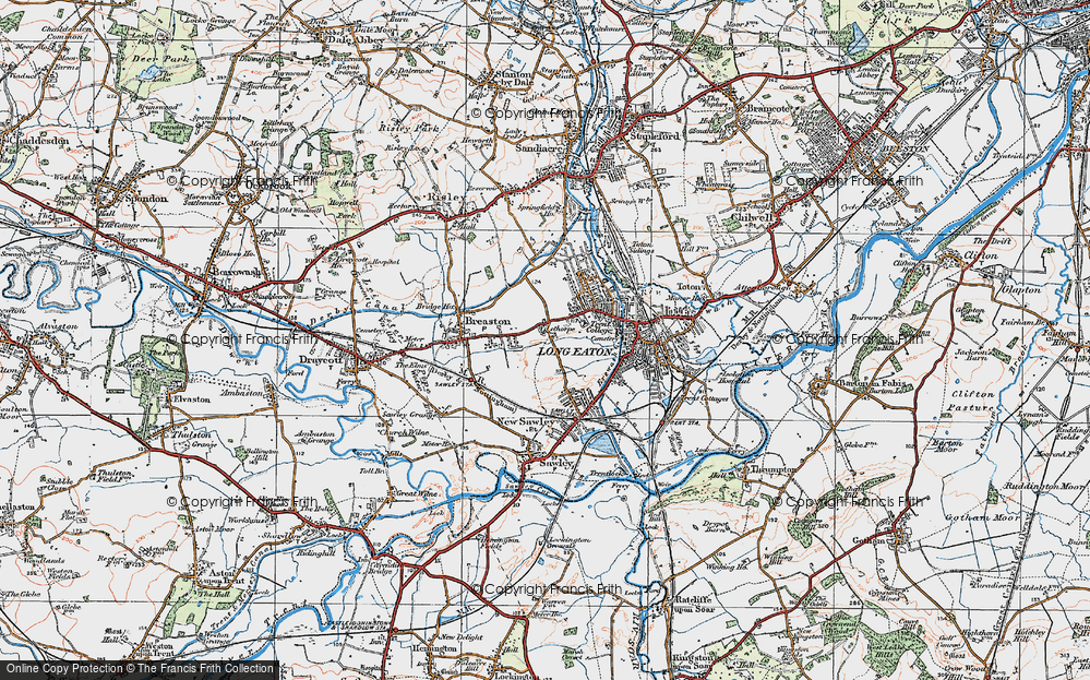 Old Map of Wilsthorpe, 1921 in 1921