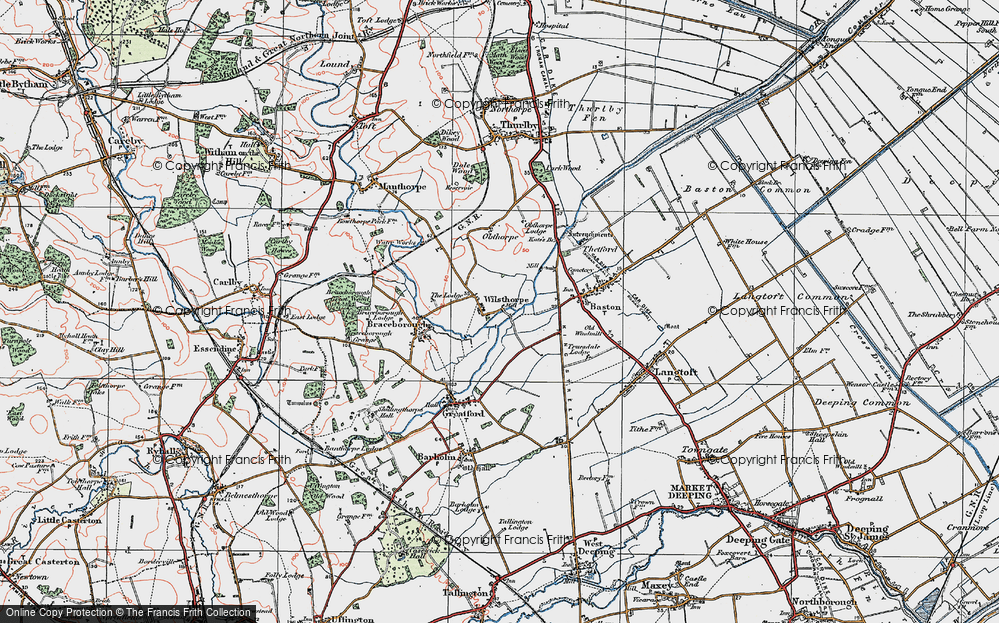 Old Map of Wilsthorpe, 1922 in 1922