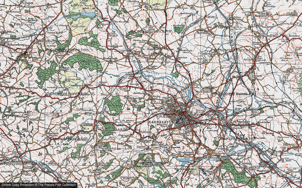 Old Map of Wilthorpe, 1924 in 1924