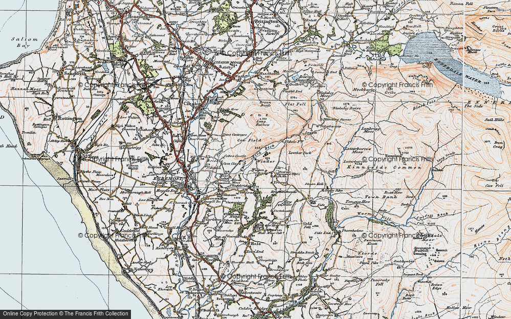 Old Map of Wilton, 1925 in 1925