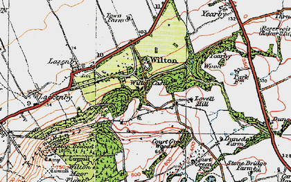 Old map of Wilton Castle in 1925