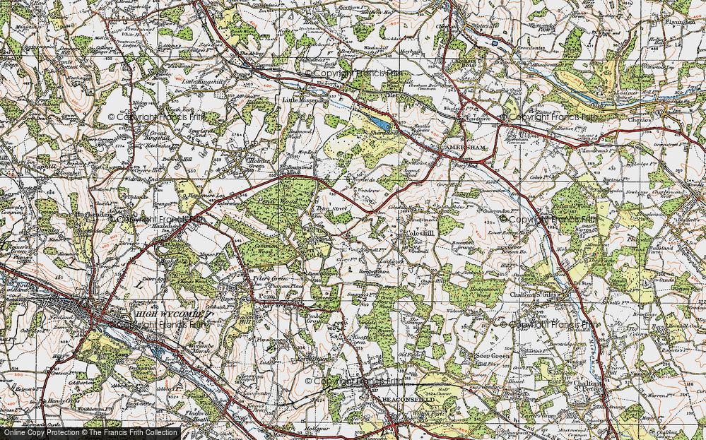 Old Map of Winchmore Hill, 1920 in 1920
