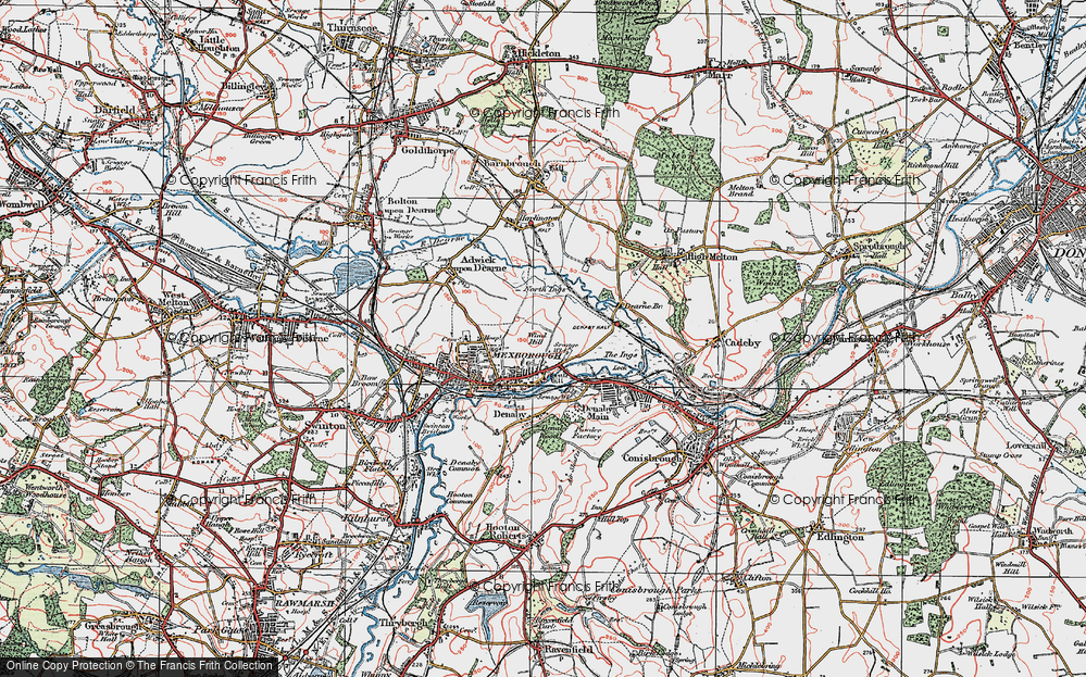 Old Map of Windhill, 1924 in 1924