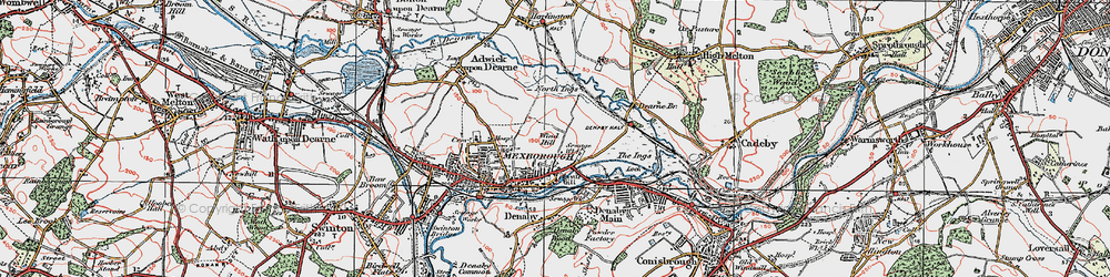 Old map of Windhill in 1924