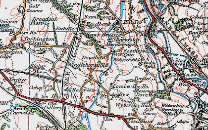 Old map of Windlehurst in 1923