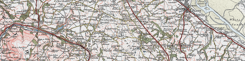 Old map of Windmill in 1924