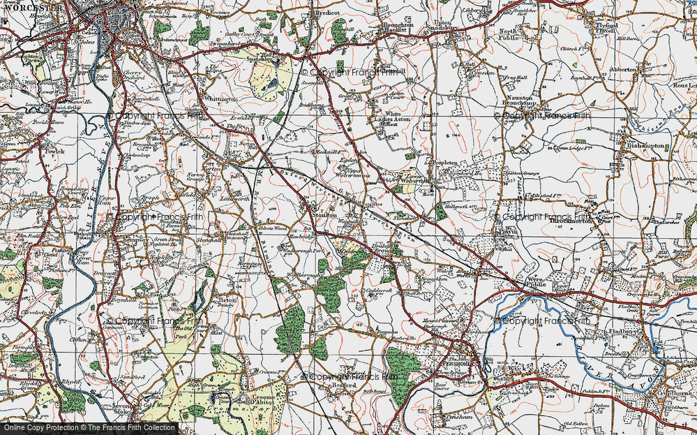 Old Map of Windmill Hill, 1919 in 1919