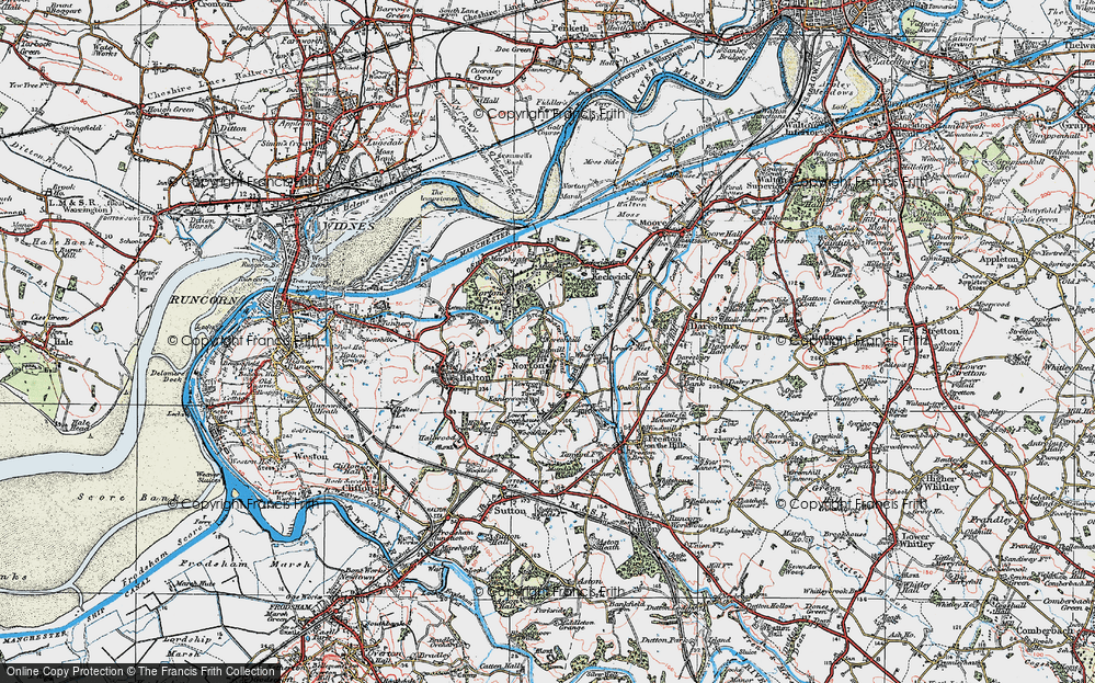 Old Map of Windmill Hill, 1923 in 1923