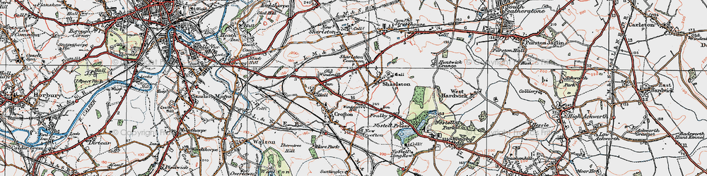 Old map of Windmill Hill in 1925