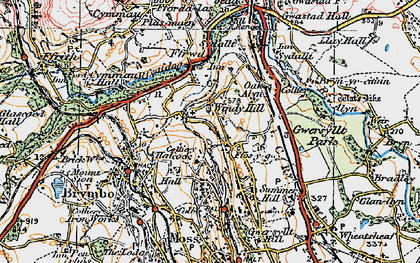 Old map of Windy Hill in 1924