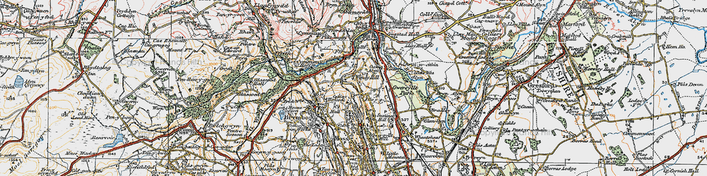 Old map of Windy Hill in 1924