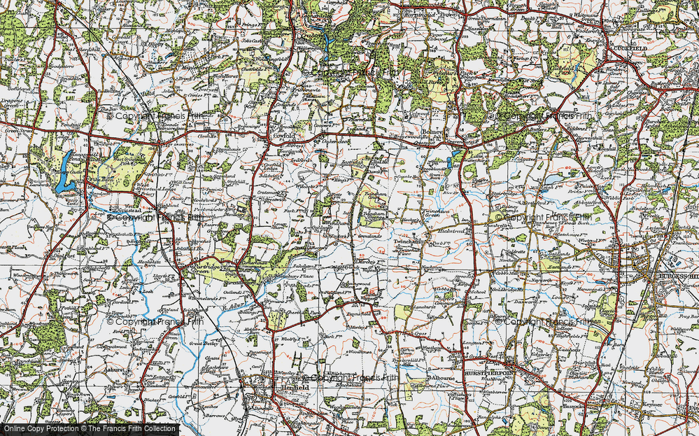 Old Map of Wineham, 1920 in 1920