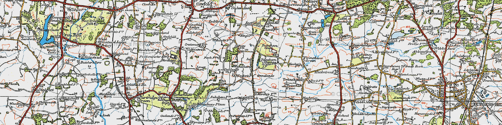 Old map of Wineham in 1920