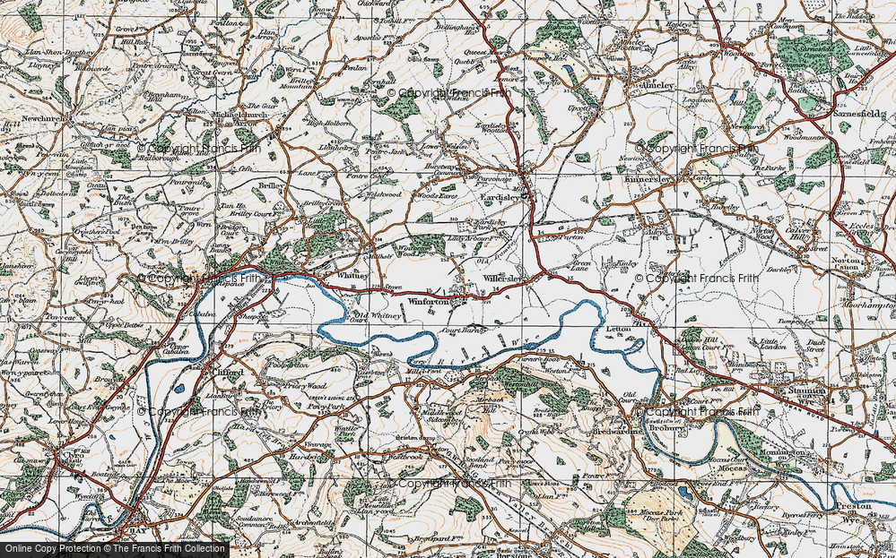 Old Map of Winforton, 1919 in 1919