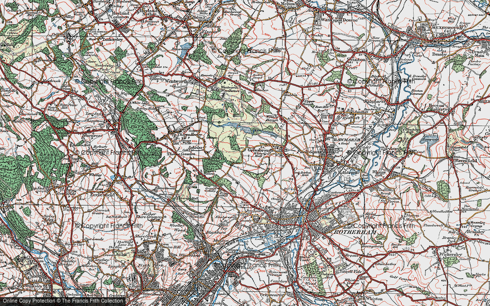 Old Map of Wingfield, 1924 in 1924