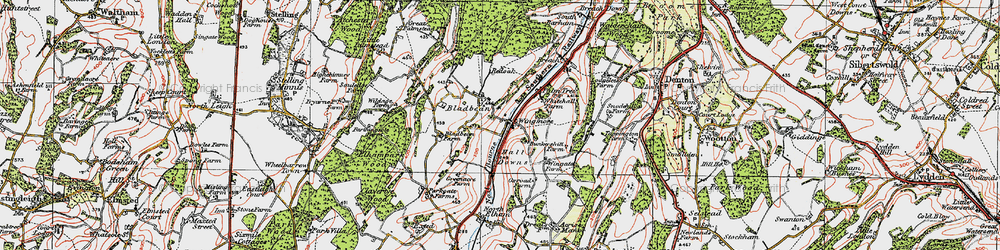 Old map of Wingmore in 1920