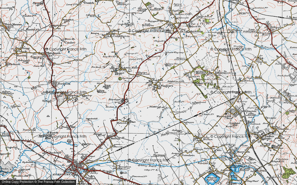 Old Map of Historic Map covering Boarscroft in 1919