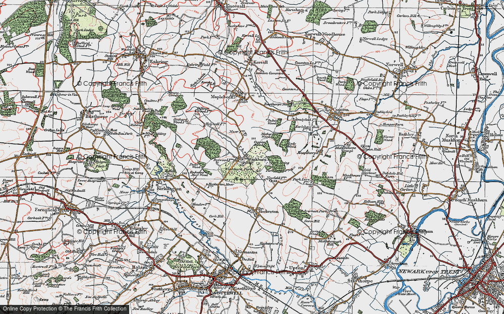 Old Map of Winkburn, 1923 in 1923