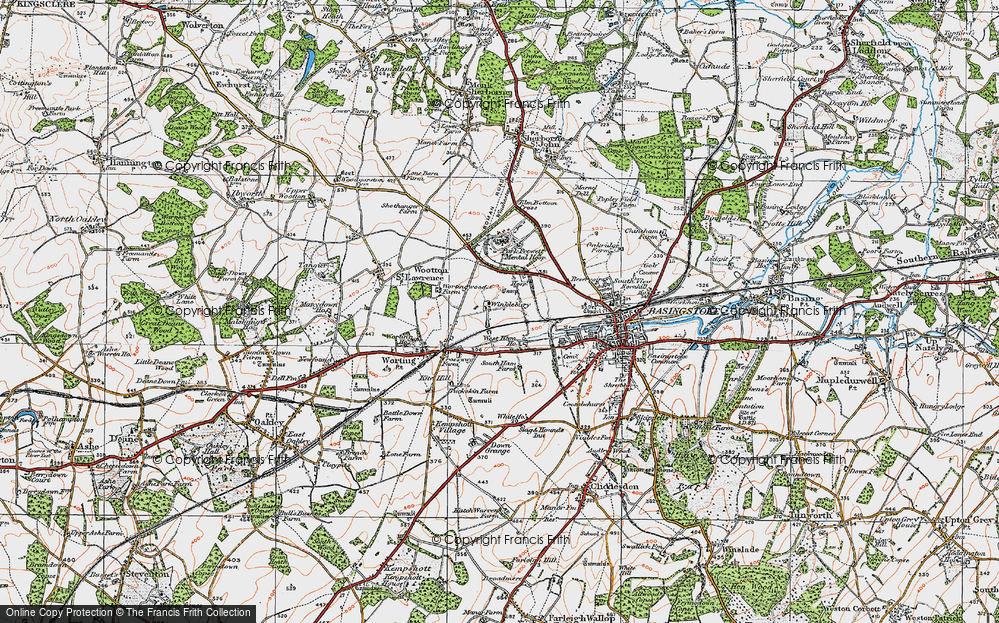 Old Map of Winklebury, 1919 in 1919
