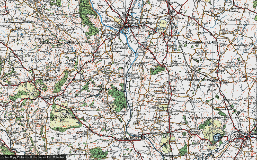 Old Map of Winnall, 1920 in 1920