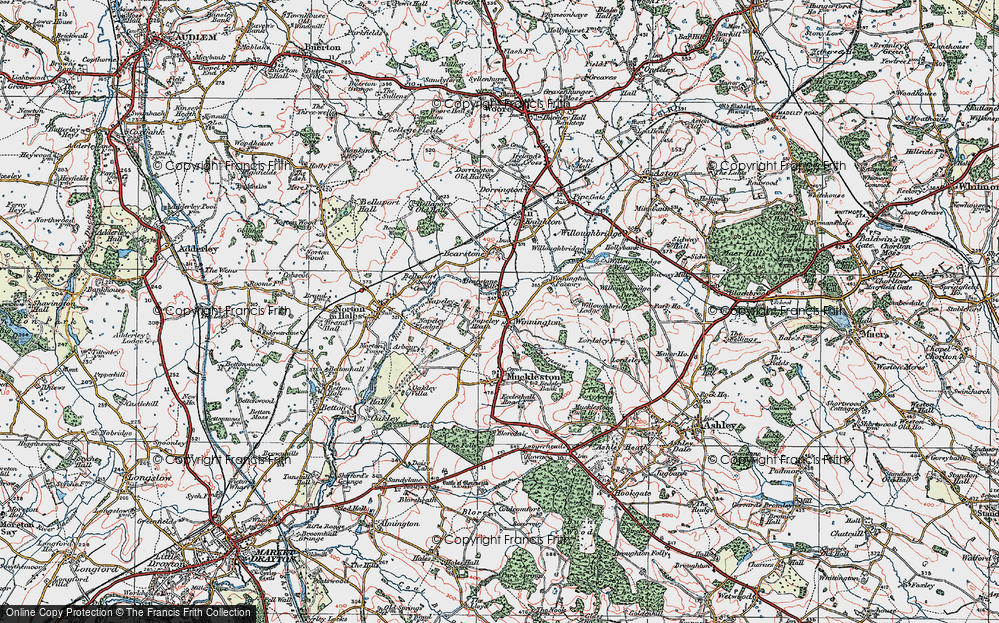 Old Map of Winnington, 1921 in 1921