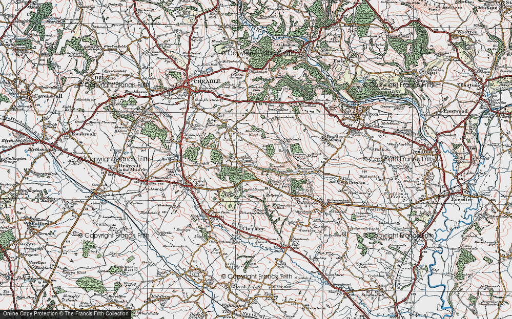 Old Map of Winnothdale, 1921 in 1921