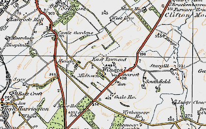 Old map of Lillyhall Industrial Estate in 1925