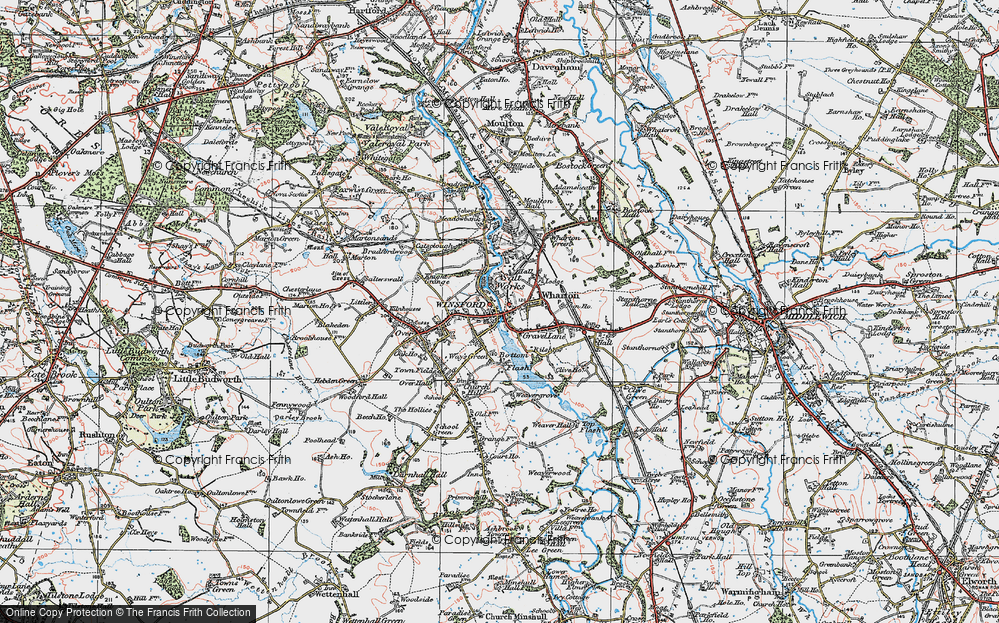 Old Map of Winsford, 1923 in 1923