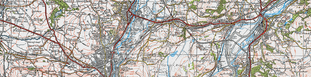 Old map of Winsh-wen in 1923