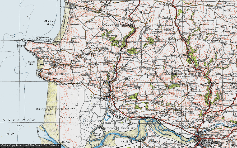 Old Map of Winsham, 1919 in 1919